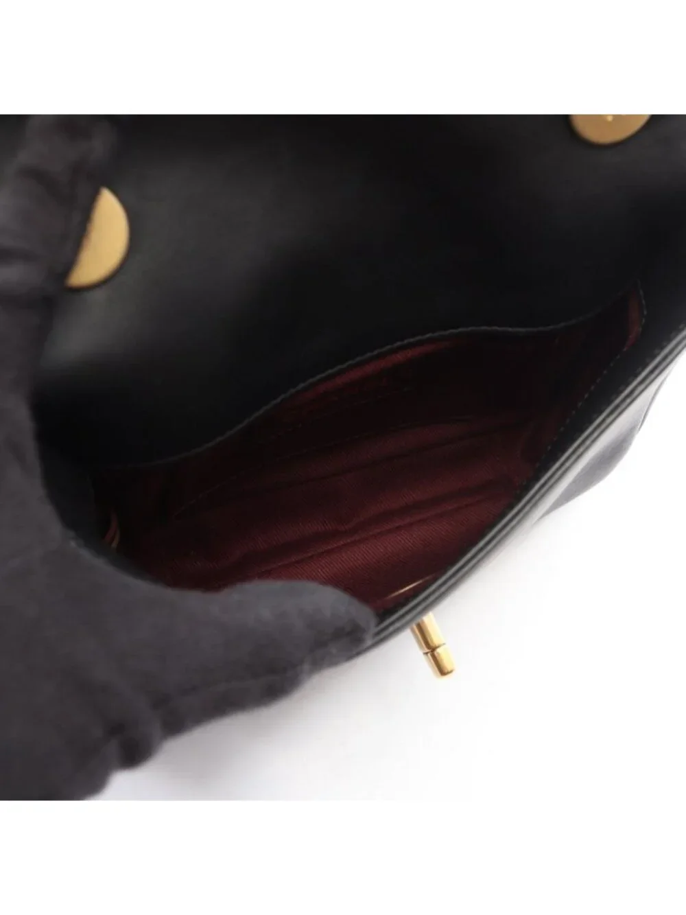 Chanel Shoulder Bag Quilted 2-Way Black Leather Chain